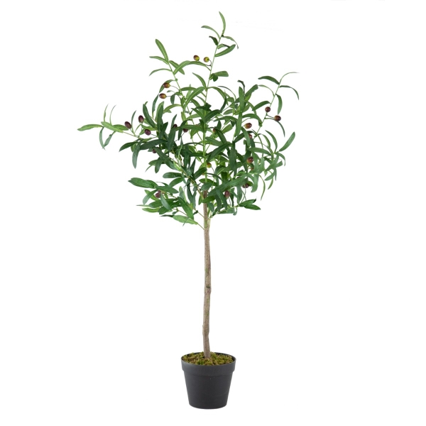 Artekko Olive Πλαστική Τεχνητή Ελιά σε Μαύρη Γλάστρα (44x40x108)cm