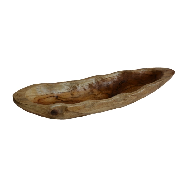 Artekko Woody Διακοσμητική Πιατέλα από Ξύλο Teak σε Φυσική Απόχρωση (71x17.8x12.7)cm