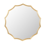 Artekko Mirror Χρυσός Μεταλλικός Καθρέπτης Τοίχου (101.6x3.2x101.6)cm