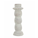 Artekko Cement Κηροπήγιο Τσιμεντένιο Λευκό (7.5x7.5x21.5)cm