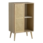 Artekko Cons MDF Μπουφές με Ψάθα σε Φυσική Απόχρωση