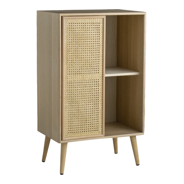 Artekko Cons MDF Μπουφές με Ψάθα σε Φυσική Απόχρωση