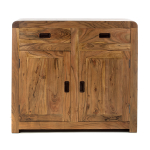 Artekko Attari Ξύλινος Μπουφές σε Μελί Απόχρωση (100x40x90)cm