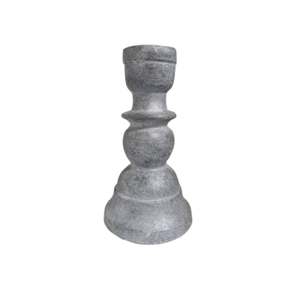 Artekko Cement Γκρι Τσιμεντένιο Κηροπήγιο (13x13x24)cm