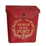 Artekko Xmas Mailbox Κόκκινο Μεταλλικό Γραμματοκιβώτιο (27x10x30)cm
