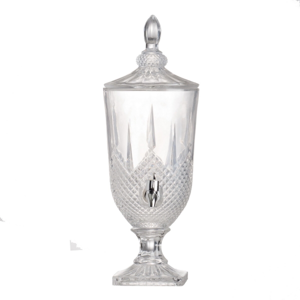 Artekko Urn Διακοσμητικό Δοχείο Κανάτα Γυαλί Διάφανο (17x17x48)cm