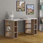 Artekko Elex MDF Γραφείο με Ράφια (140x60x75)cm