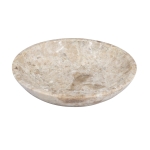 Artekko Marble Μπεζ Μαρμάρινο Μπολ (15x15x3)cm