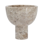 Artekko Marble Μπεζ Μαρμάρινο Μπολ (15x15x15)cm