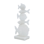 Artekko Animal Λευκά Διακοσμητικά Ψάρια Ρητίνης (16x8.2x30.5)cm