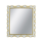 Artekko Frame Λευκός Καθρέπτης Ρητίνης με Χρυσές Λεπτομέρειες (36.2x2.2x40.5)cm