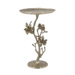 Artekko Branch Χρυσό Μεταλλικό Βοηθητικό Τραπέζι (35.6x35.6x61)cm