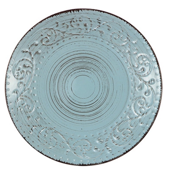 Artekko Rustic Aqua  Πιάτο Πάστας Κεραμικό Γαλάζιο (20,83x20,83x2,03)cm