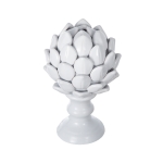 Artekko Artichoke Λευκή Κεραμική Διακοσμητική Αγκινάρα (16x16x25)cm