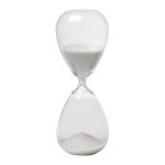 Artekko Hourglass Γυάλινη Διακοσμητική Κλεψύδρα με Λευκή Άμμο (7.5x7.5x20.3)cm