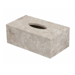 Artekko Marble Μπεζ Μαρμάρινη Θήκη για Χαρτομάντηλα (27x15x10)cm