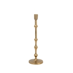 Artekko Nail Χρυσό Μεταλλικό Κηροπήγιο (11.4x11.4x39.4)cm