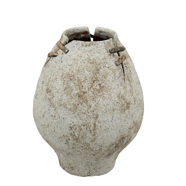Artekko Antique Κεραμικό Βάζο σε Μπεζ Αποχρώση (24.2x24.2x31.5)cm