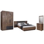 ΣΕΤ ΚΡΕΒΑΤΟΚΑΜΑΡΑΣ 5ΤΜΧ CARYS HM10888.11 ΜΕΛΑΜΙΝΗ ΣΕ ΚΑΡΥΔΙ